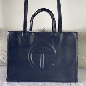 TELFAR Medium Shopping Bag - Navy